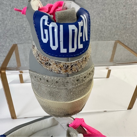 NWOB Golden Goose Sneakers Womens Size 9.5 Mid Star Mixed Leather Glitter  EU 40 - Picture 14 of 16